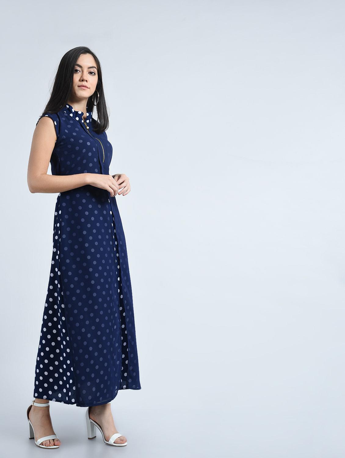 women's polka dots layered dress - 15491179 -  Zoom Image - 0