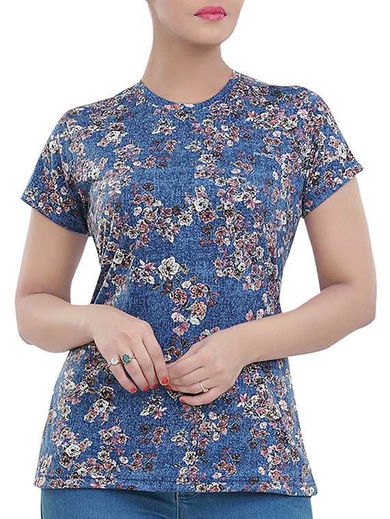 short sleeved floral tee