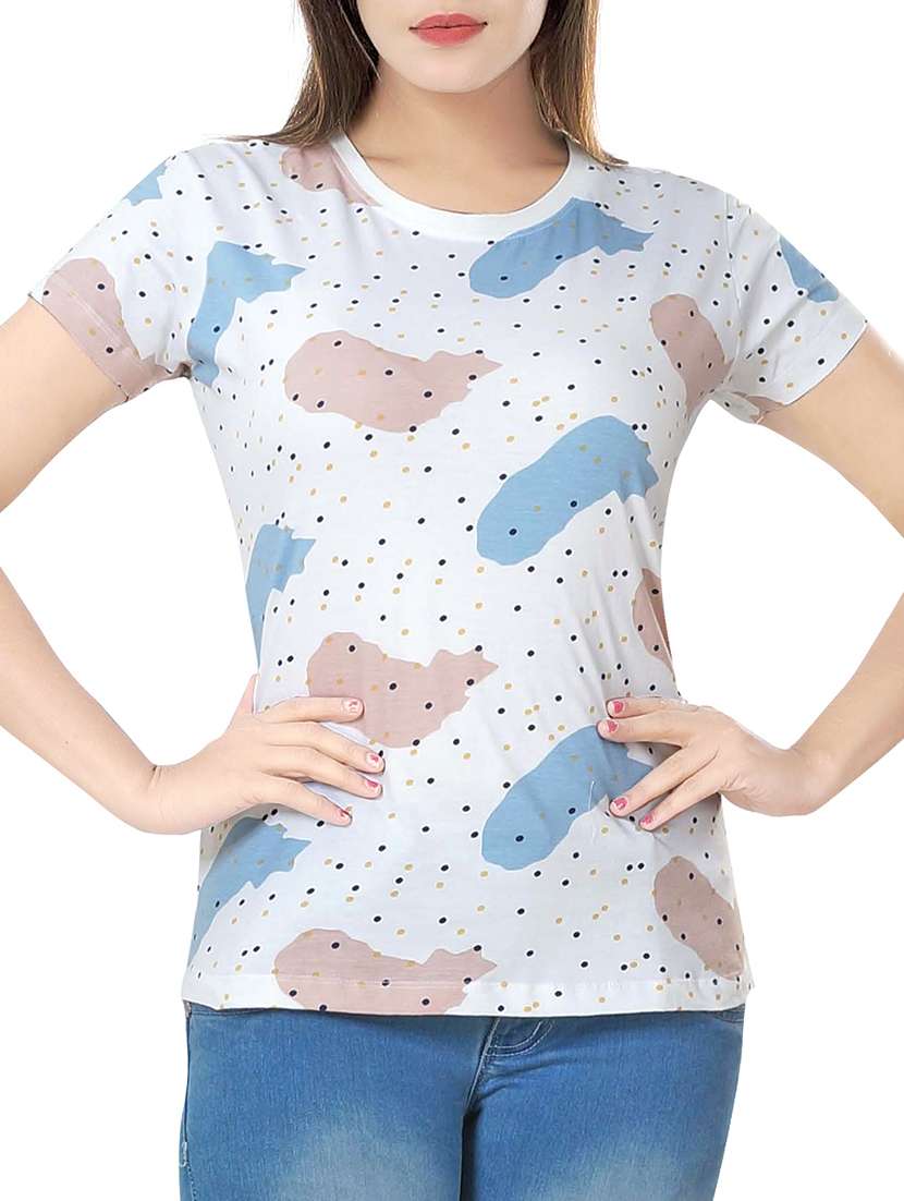 short sleeved printed tee