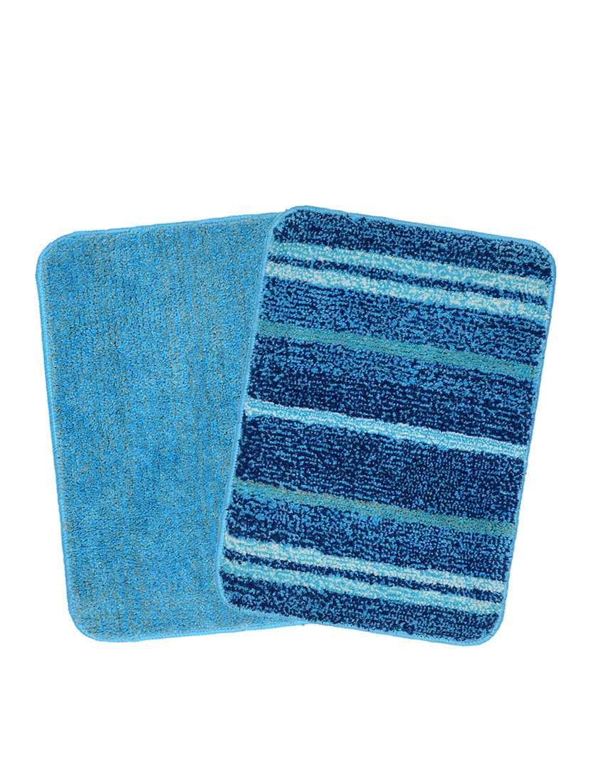 set of 2 microfibre anti-slip bathmat