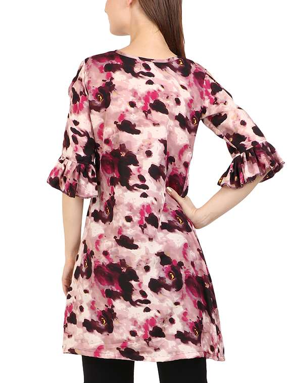 A-line Printed Kurti - 15493748 -  Standard Image - 2