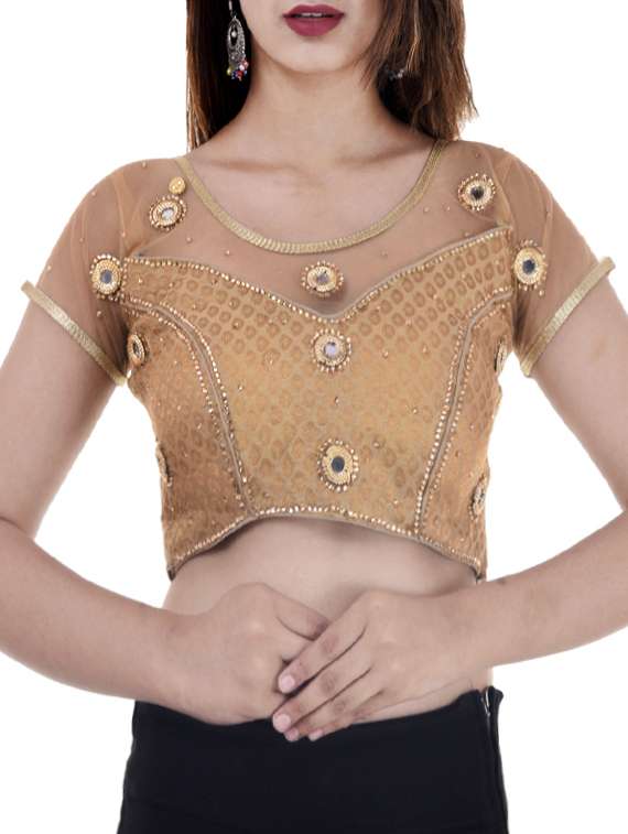 embroidered stitched blouse