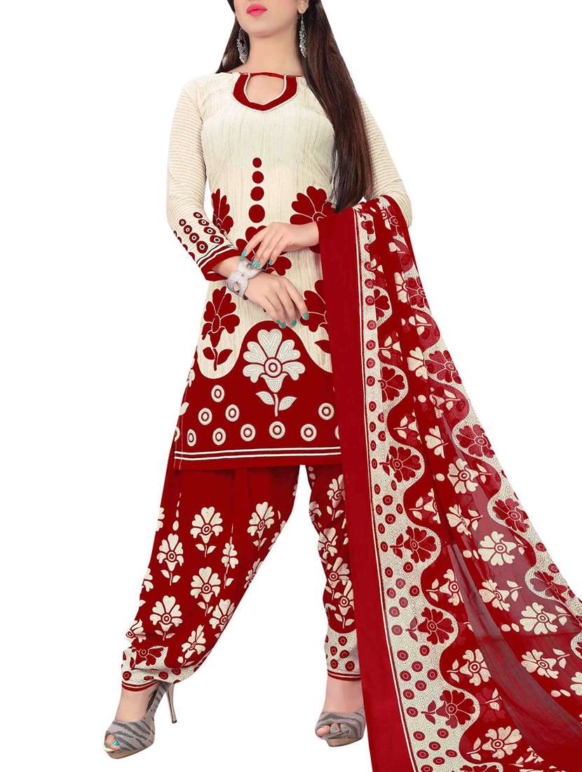 printed unstitched salwar suit