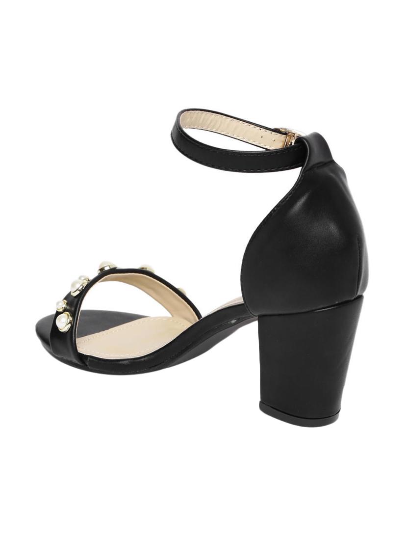 black ankle strap sandals - 15497890 - Standard Image - 2