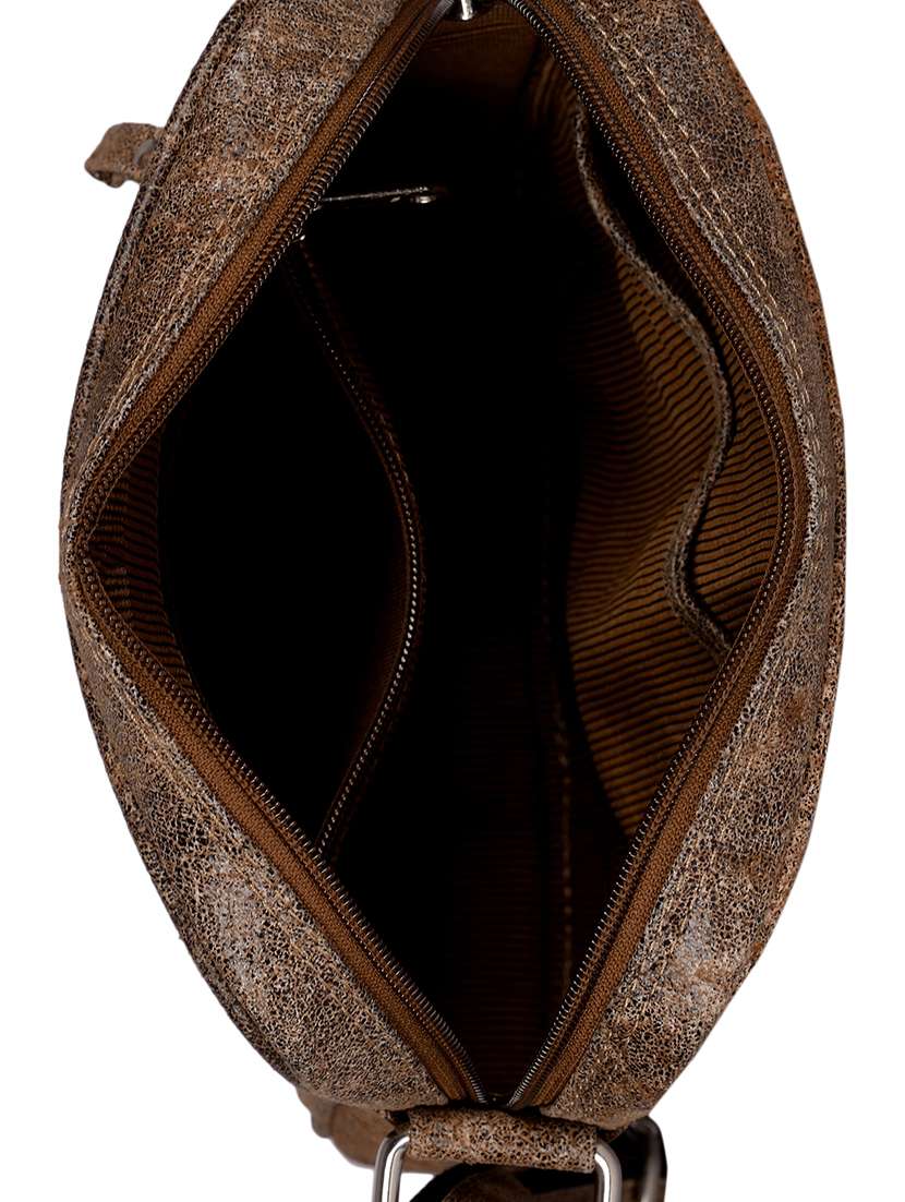 brown leather messenger bag - 15497926 - Standard Image - 2