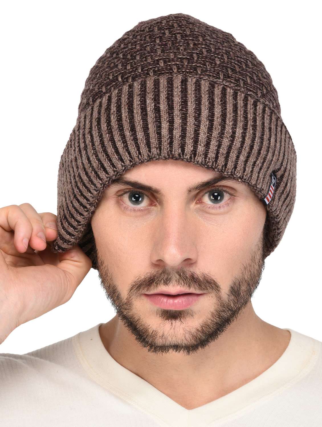 brown wool caps and hat