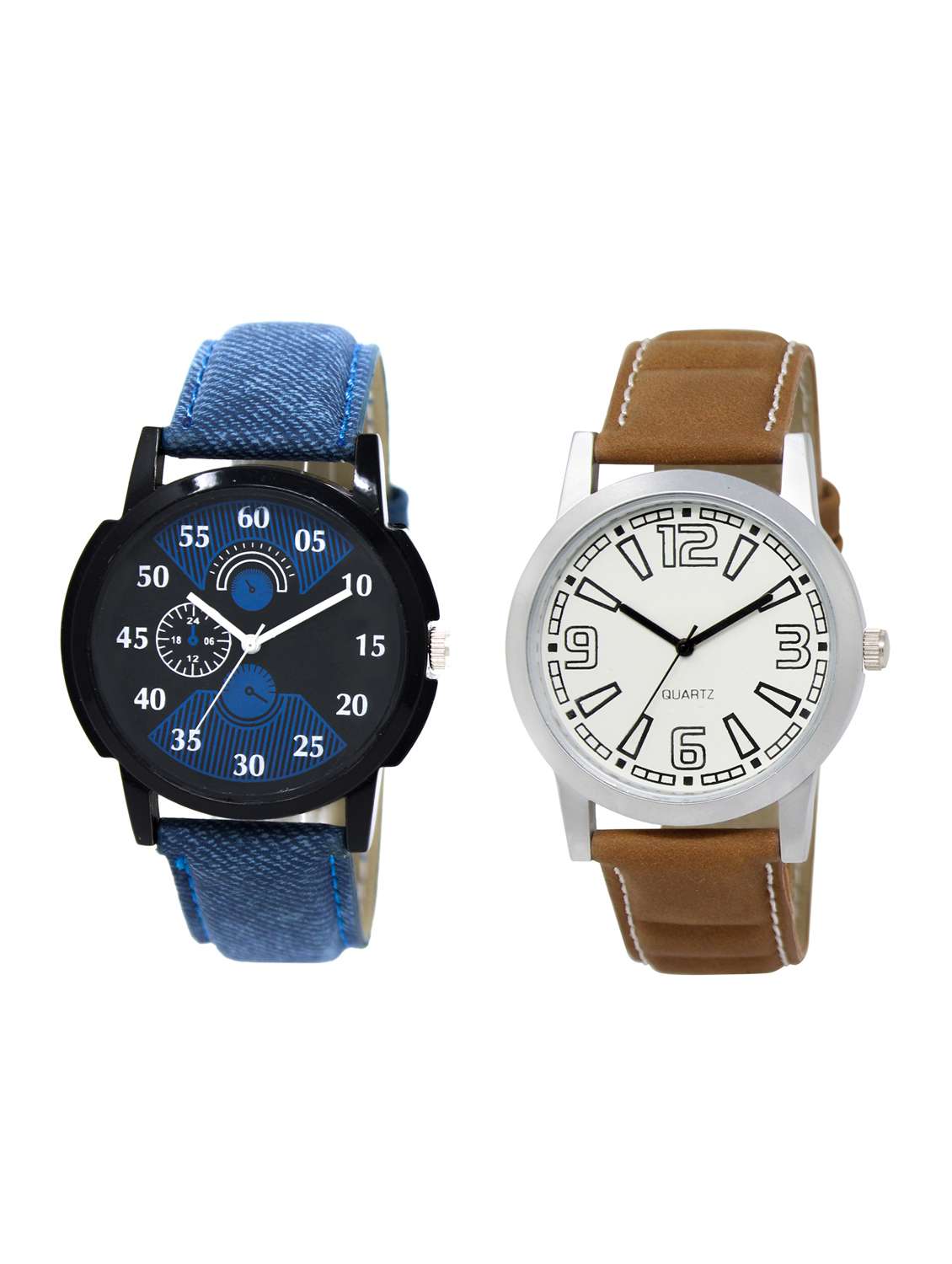 acnos round dial analog watch combo(wat-lr-02-15-combo)