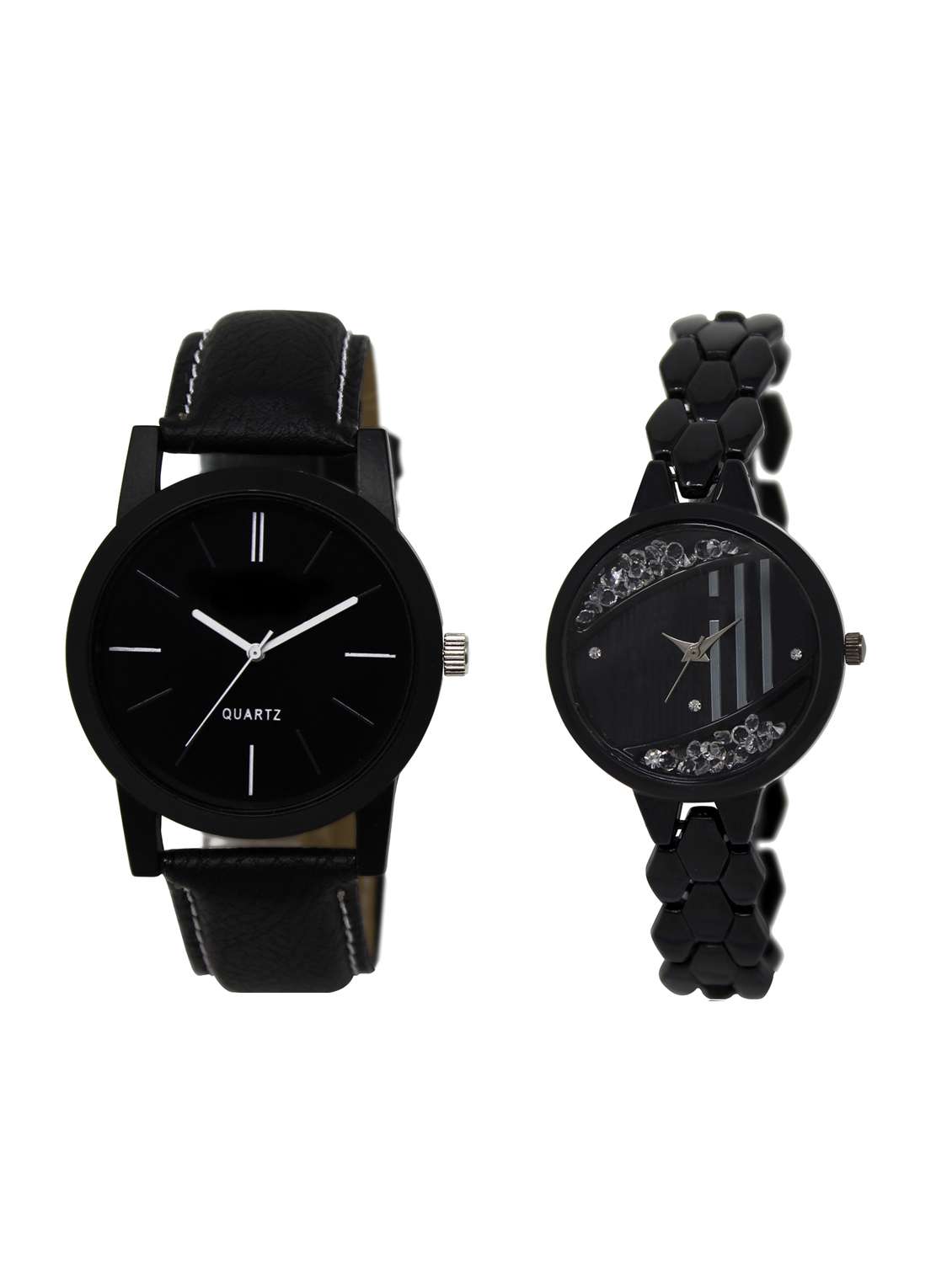 acnos round dial analog couple watch(wat-lr-05-221-combo)