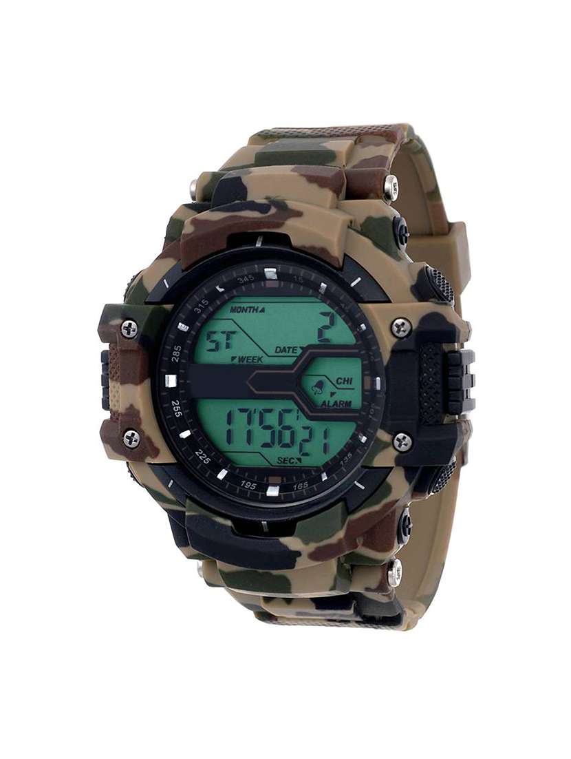 fabiano new york round dial digital watch fny098