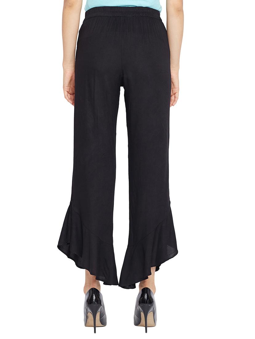 flat front flared trouser - 15502727 - Standard Image - 2