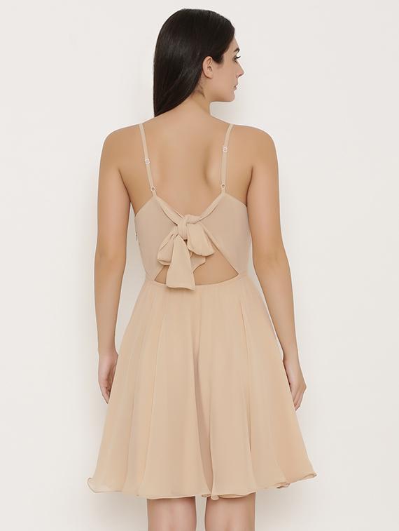 tie back skater dress - 15503563 - Standard Image - 2