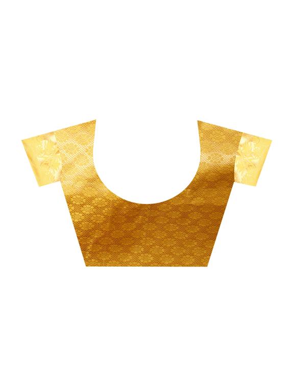 zari motif banarasi saree with unstiched blouse with blouse - 15504154 - Standard Image - 2