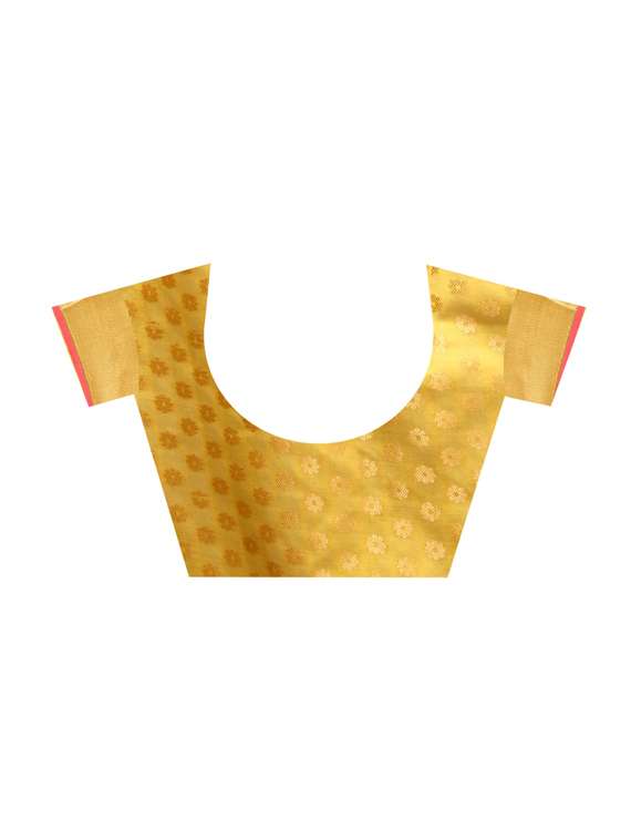zari motif banarasi saree with blouse - 15504159 - Standard Image - 2