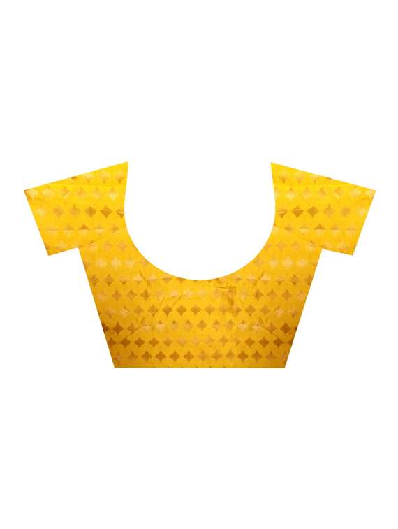 zari motif banarasi saree with blouse - 15504161 - Standard Image - 2