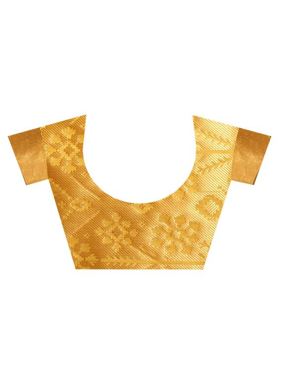 zari weave banarsi saree with blouse - 15504189 - Standard Image - 2