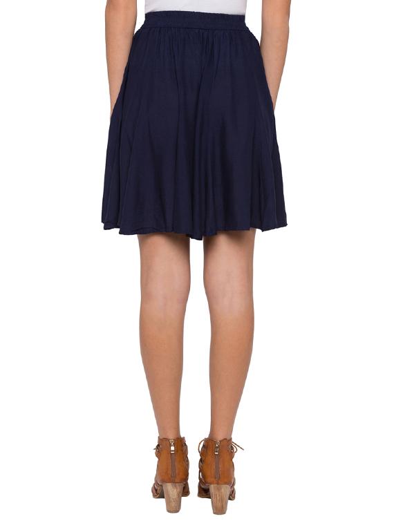 elasticated waist flared skirt - 15504912 - Standard Image - 2
