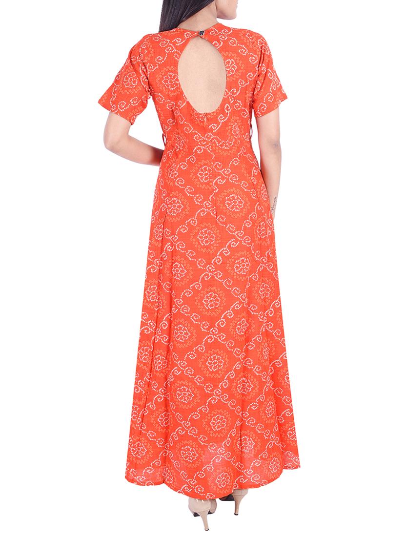 bandhani anarkali kurta - 15511339 - Standard Image - 2