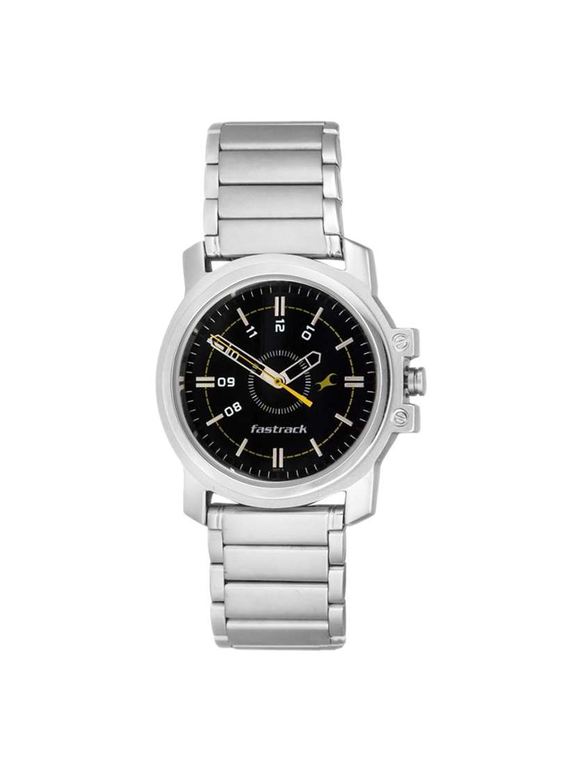fastrack metal strap analog watch -3039sm02