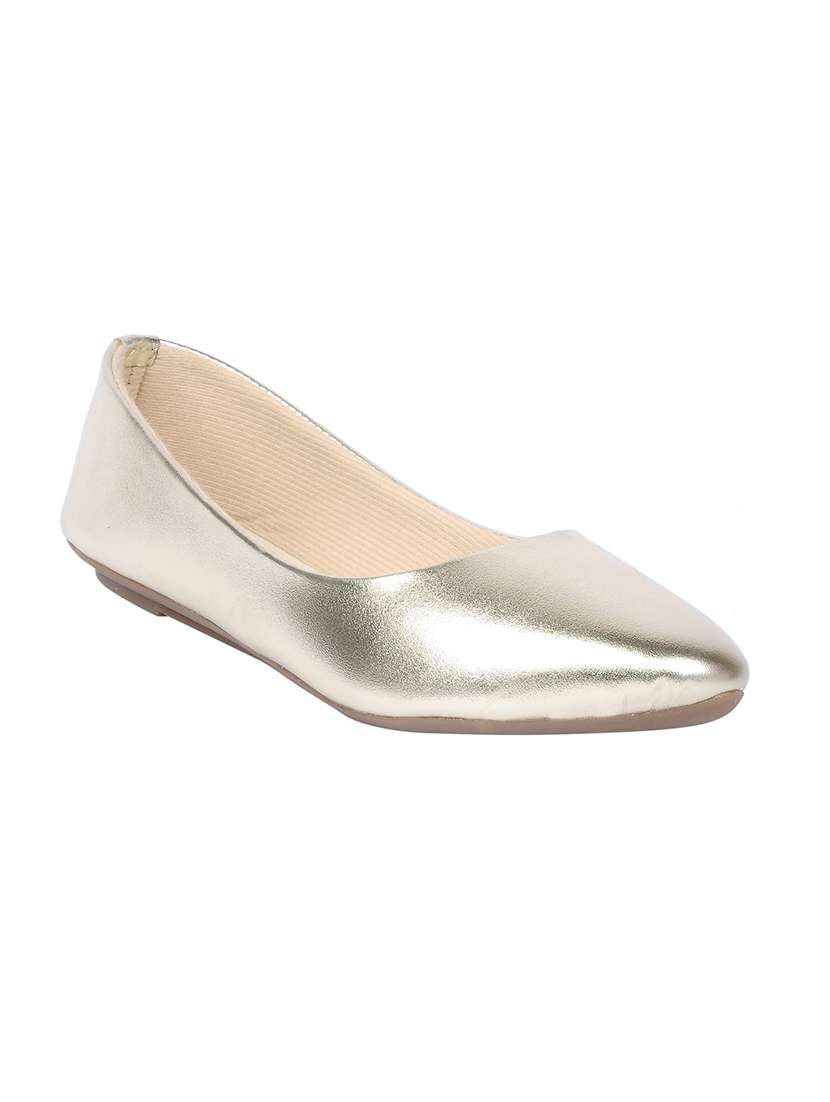 silver slip on ballerinas