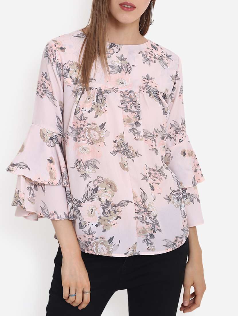 women's straight round neck top