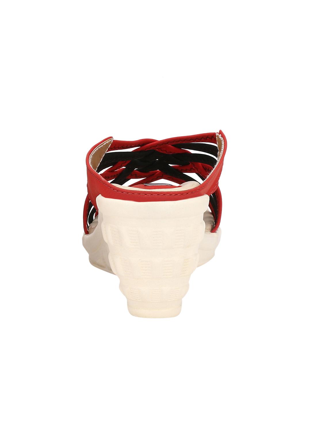 red slip on wedges - 15516026 - Standard Image - 2