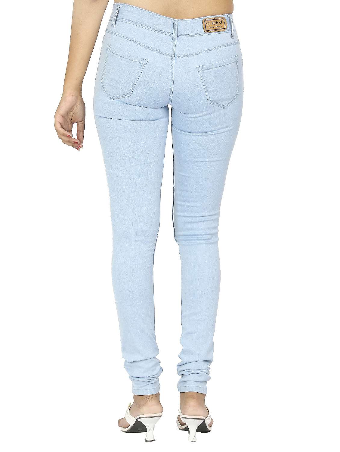 women's plain slim fit jeans - 15518218 -  Standard Image - 2