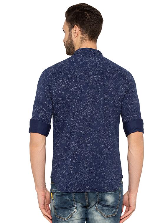 mens printed casual shirt - 15518966 - Standard Image - 2