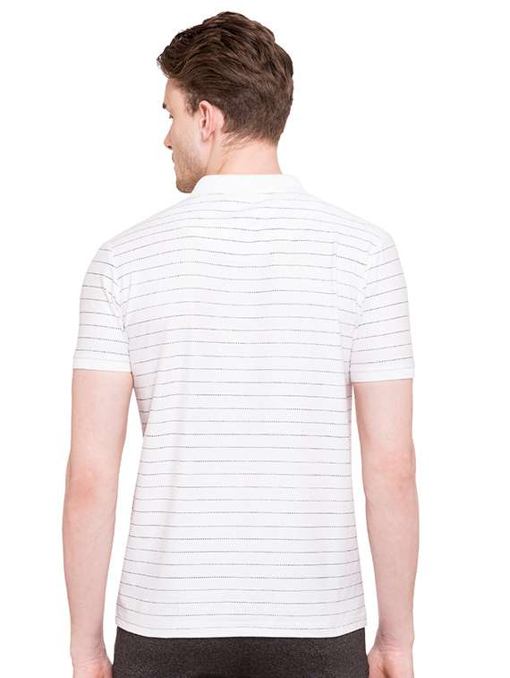 white cotton polo t-shirt - 15519092 - Standard Image - 2