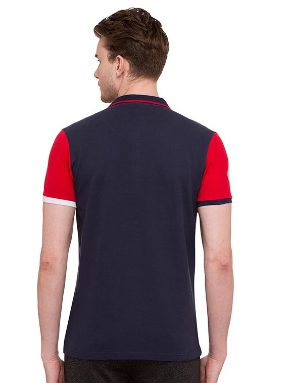 blue cotton front print t-shirt - 15519099 - Standard Image - 2