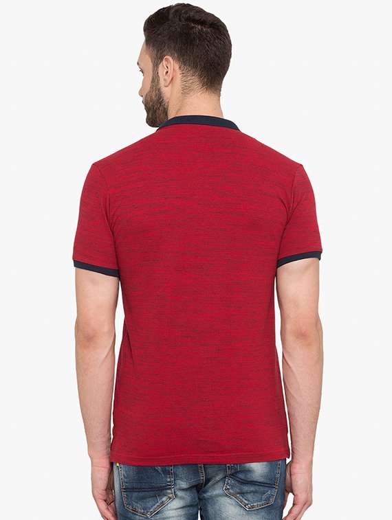 red cotton polo t-shirt - 15519129 -  Standard Image - 2
