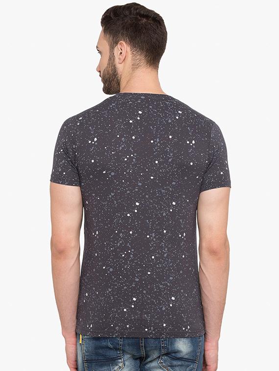 grey cotton all over print t-shirt - 15519183 - Standard Image - 2