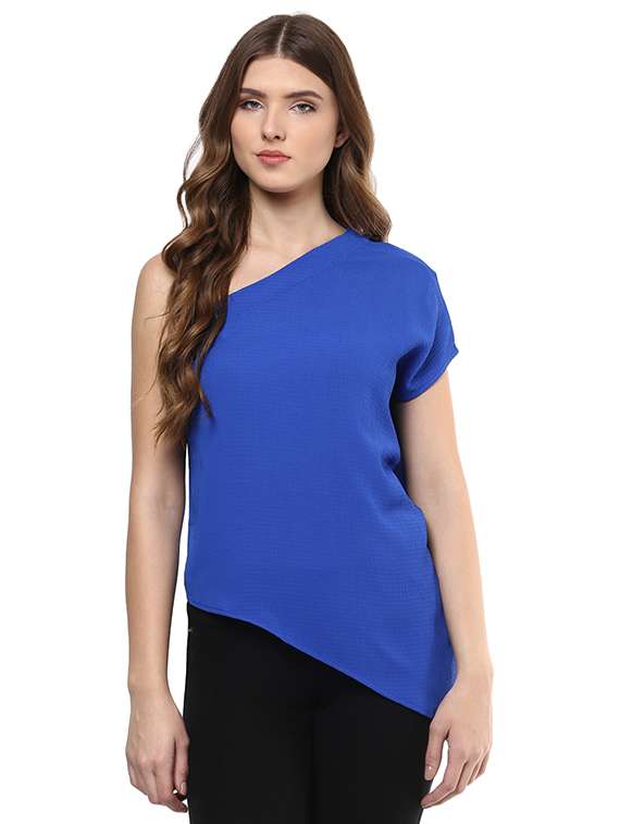 single shoulder asymmetric top