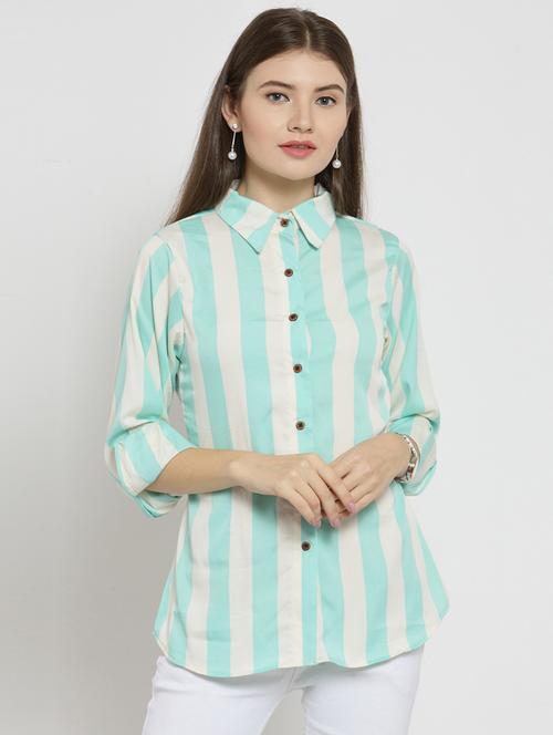 roll-up sleeved striped shirt - 15521031 -  Standard Image - 0