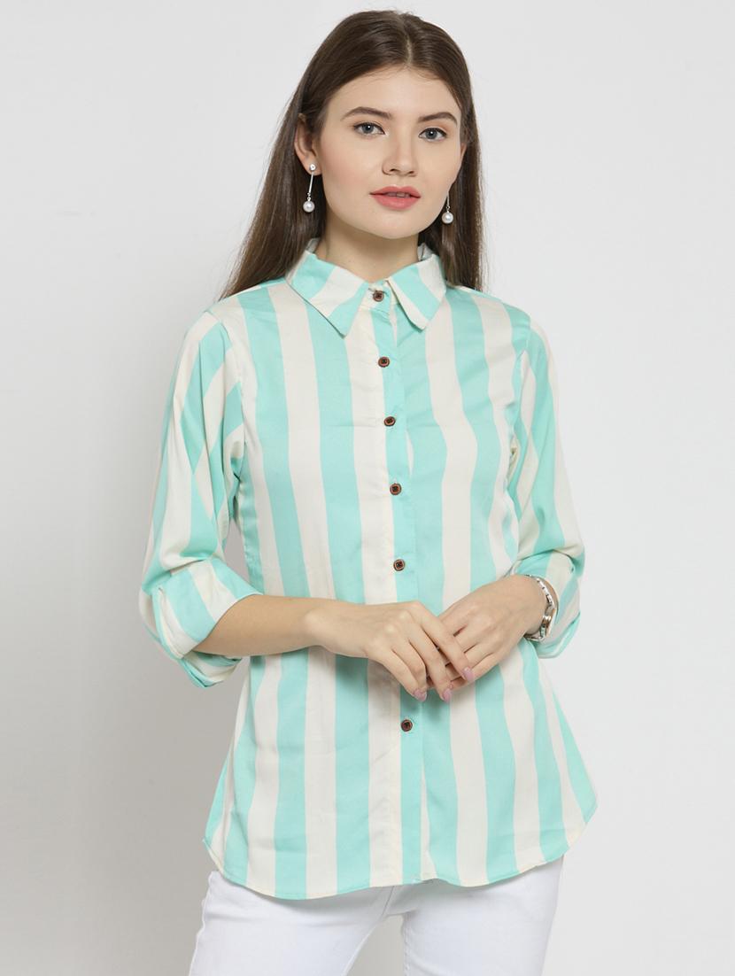 roll-up sleeved striped shirt - 15521031 -  Zoom Image - 0