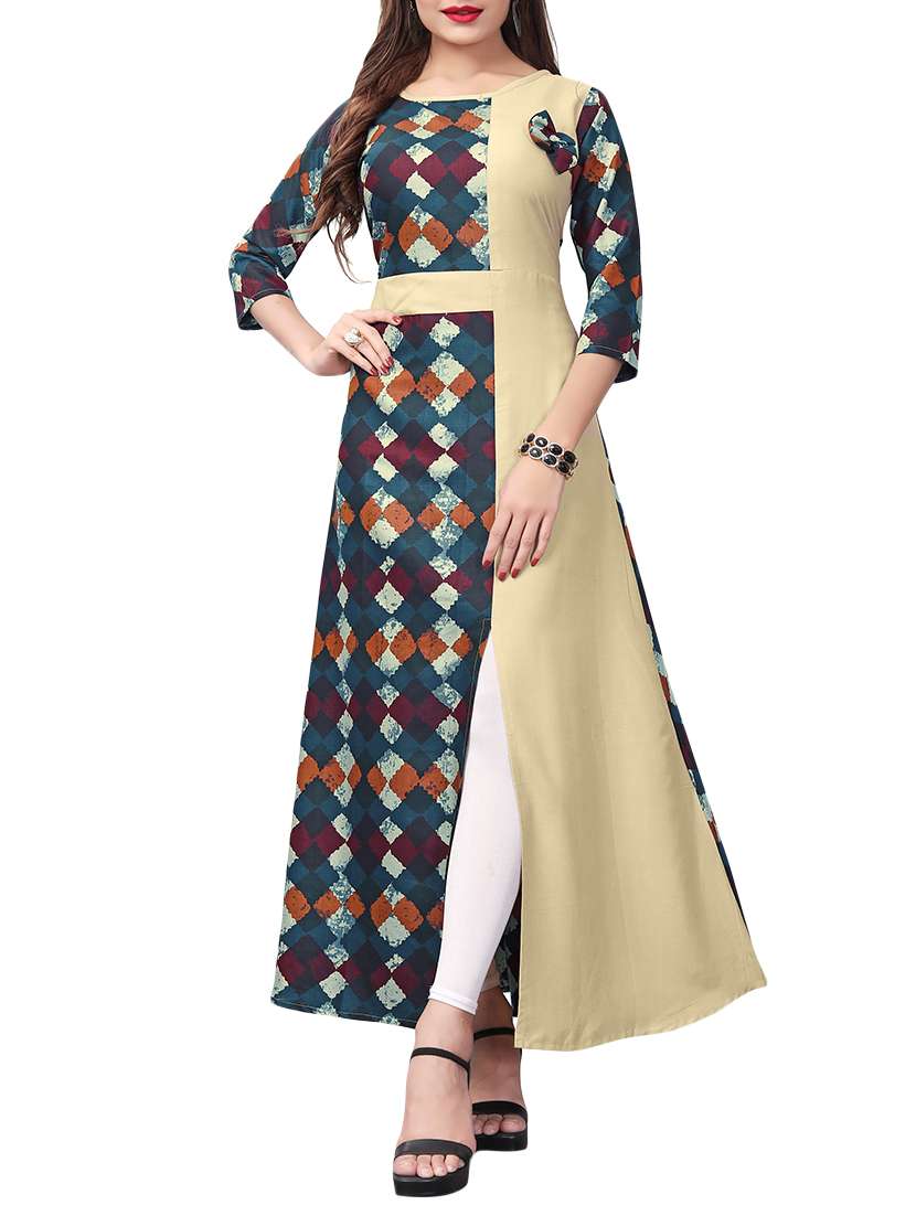 geometrical a-line kurta