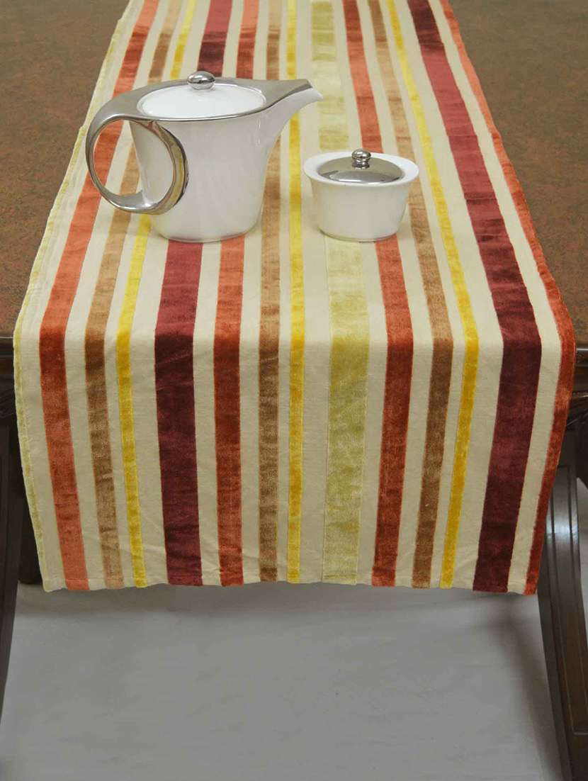 velvet stripe table runner