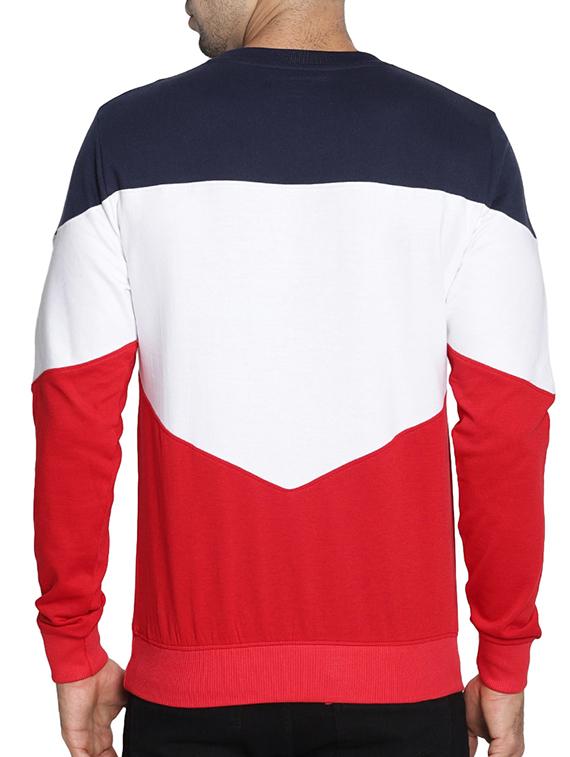 mens color block sweatshirt - 15527370 - Standard Image - 2