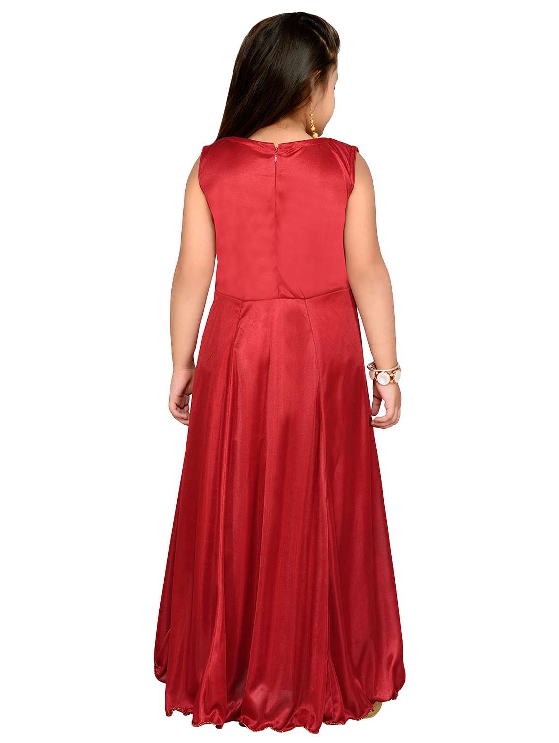 red polyester party gown - 15527860 -  Standard Image - 2