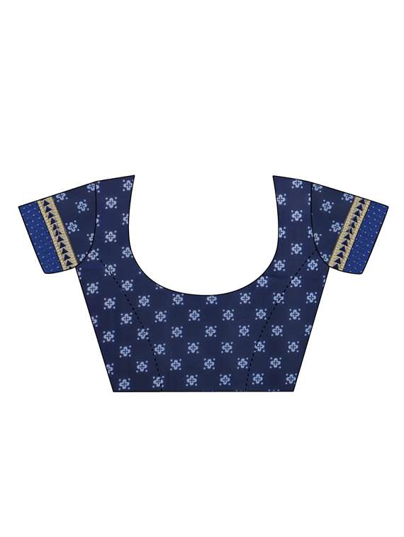 printed half and half saree with blouse - 15528265 -  Standard Image - 2