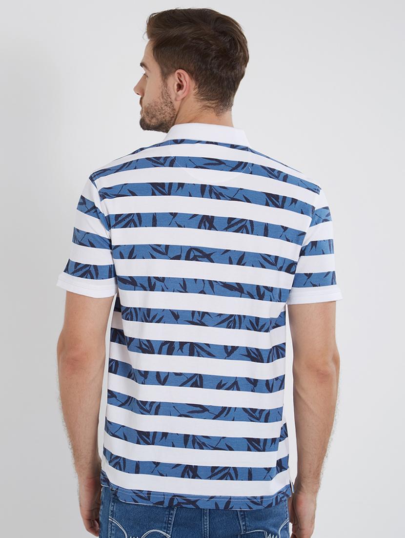 blue cotton polo t-shirt - 15530577 - Standard Image - 2