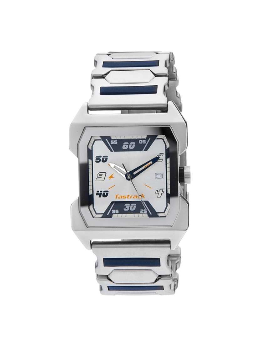 fastrack round dial analog watch -(1474sm01)