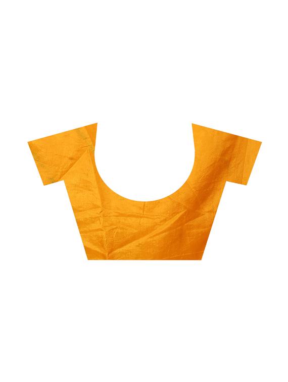 contrast bordered bandhani saree with blouse - 15534379 - Standard Image - 2