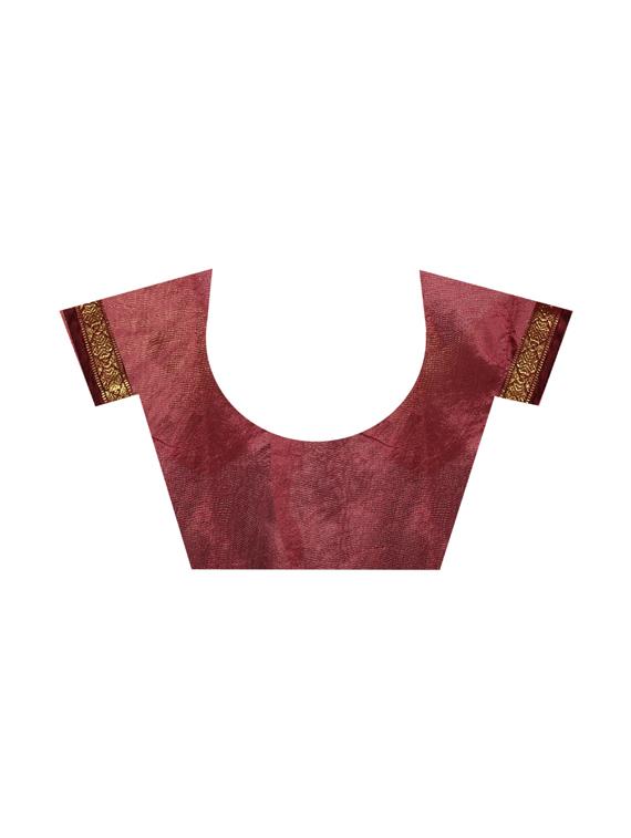 zari bordered bandhani saree with blouse - 15534388 - Standard Image - 2