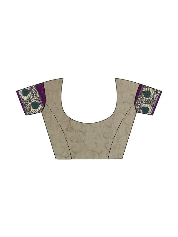 zari bordered bandhani saree with blouse - 15534427 - Standard Image - 2