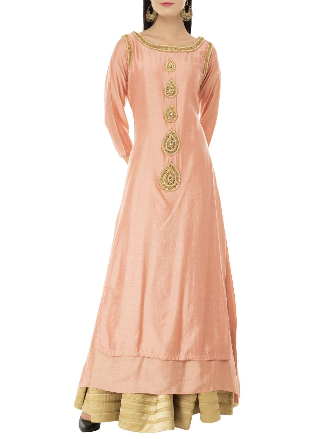 layered embellished kurta