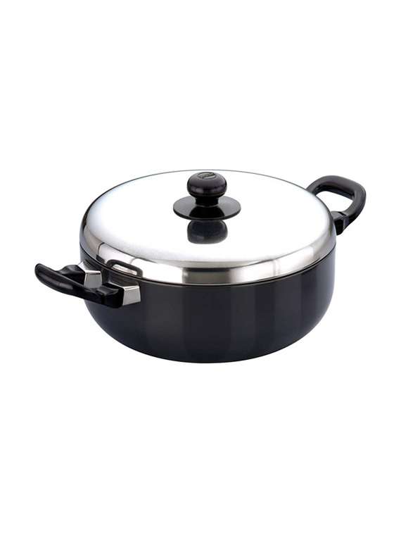 futura nonstick all-purpose pan 3l, 22 cm, 3.25 mm with ss lid (q78)
