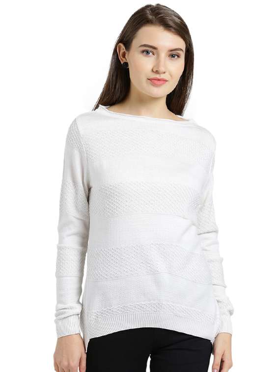 long sleeved asymmetric pullover