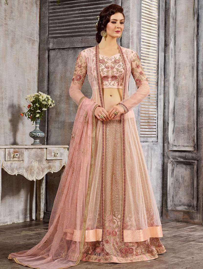 tonal embroidered skirt suit with jacket set