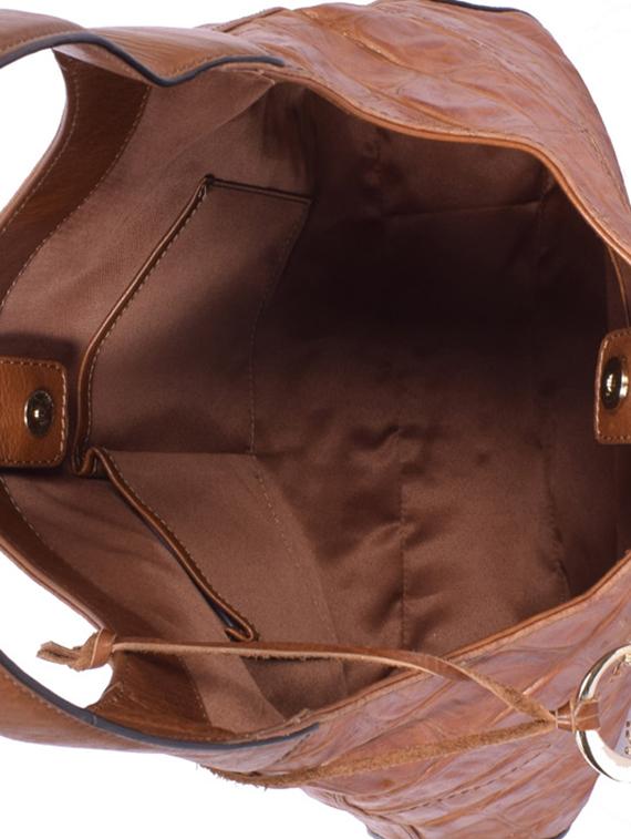 tan leatherette (pu) handbag - 15539857 - Standard Image - 2