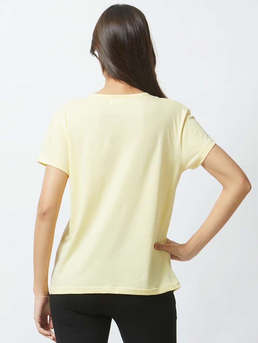 v-neck embroidered sleepwear tee - 15540407 -  Standard Image - 2